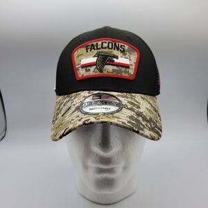 New Era Cap Atlanta Falcons Mens Womens Salute To Service 9FORTY Trucker Hat NFL